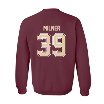 Boston College - NCAA Baseball : Beck Milner - Crewneck Sweatshirt Classic Shersey