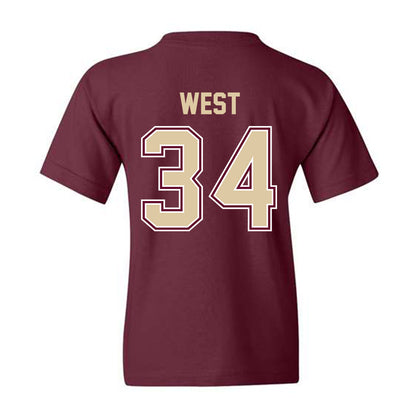 Boston College - NCAA Baseball : John West - Youth T-Shirt Classic Shersey