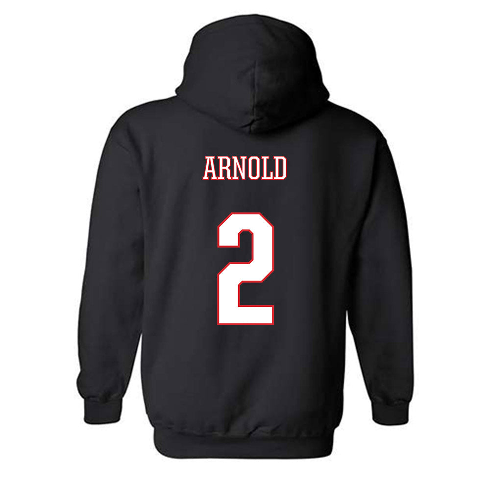 UConn - NCAA Women's Basketball : Kamorea Arnold - Hooded Sweatshirt Classic Shersey