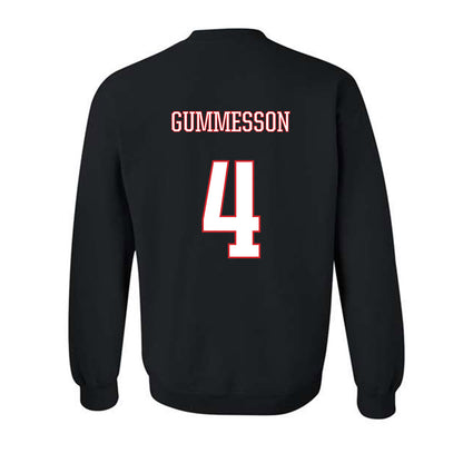 UConn - NCAA Men's Soccer : Max Gummesson - Black Classic Shersey Sweatshirt