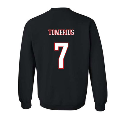 UConn - NCAA Men's Soccer : Nicolas Tomerius - Black Classic Shersey Sweatshirt