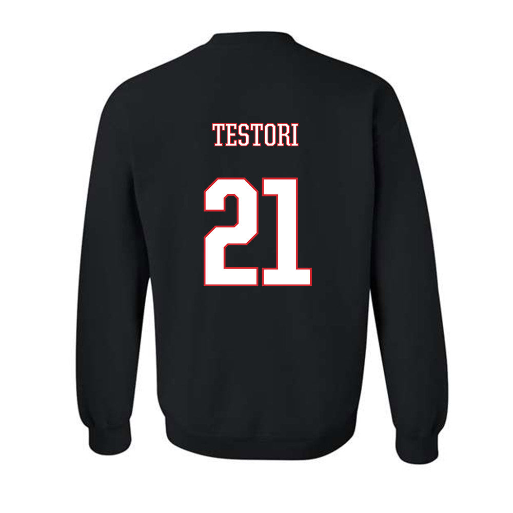 UConn - NCAA Men's Soccer : Scott Testori - Black Classic Shersey Sweatshirt