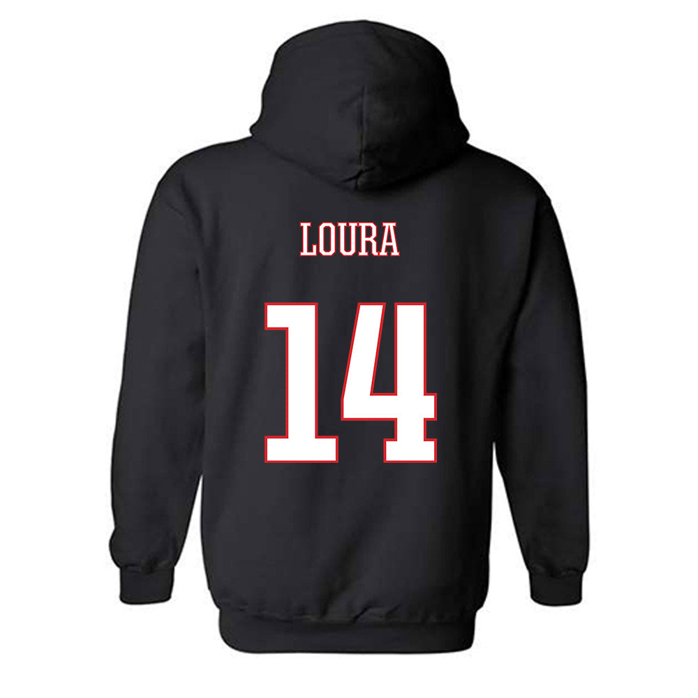 UConn - NCAA Men's Soccer : Jack Loura - Hooded Sweatshirt Classic Shersey