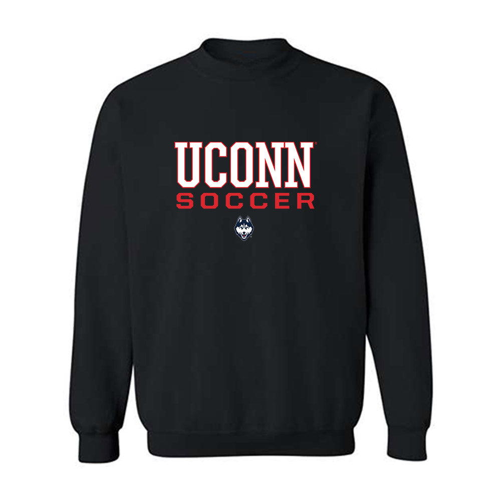 UConn - NCAA Men's Soccer : Christian Dionne - Black Classic Shersey Sweatshirt
