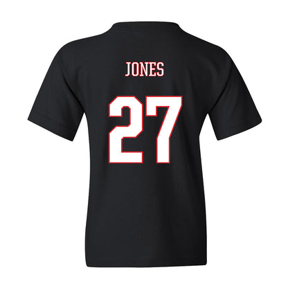 UConn - NCAA Women's Soccer : Abbey Jones - Black Classic Shersey Youth T-Shirt