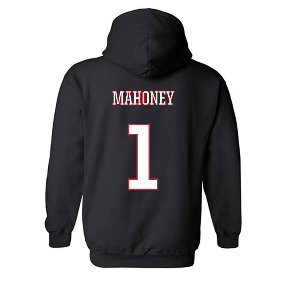 UConn - NCAA Women's Soccer : Kaitlyn Mahoney - Black Classic Shersey Hooded Sweatshirt