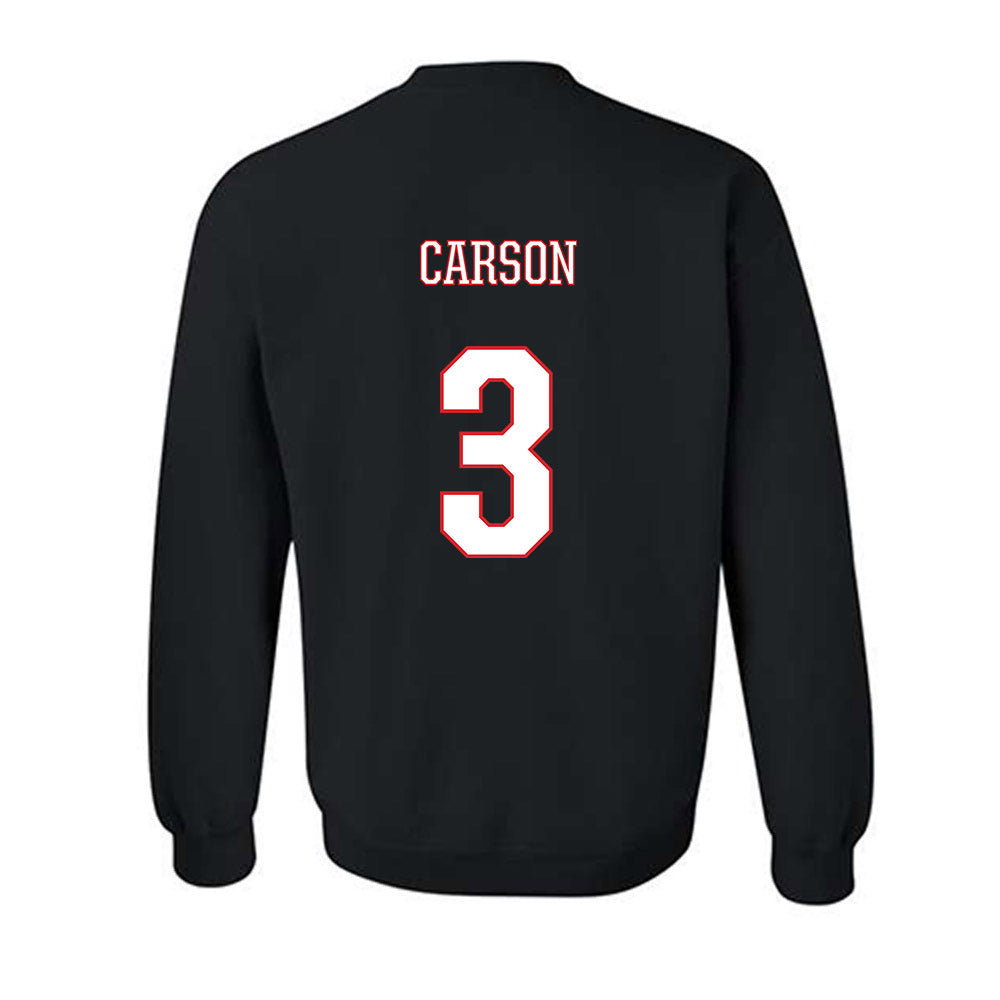UConn - NCAA Women's Soccer : Anna Carson - Black Classic Shersey Sweatshirt