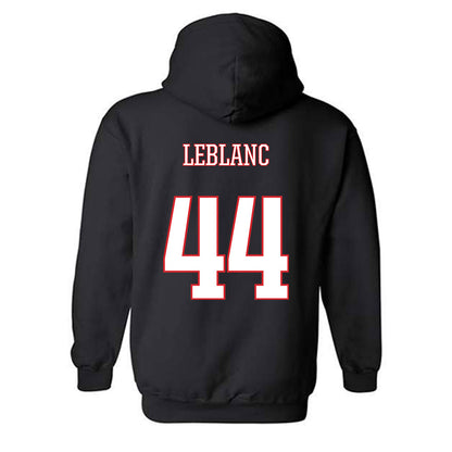 UConn - NCAA Women's Soccer : Lydia LeBlanc - Black Classic Shersey Hooded Sweatshirt