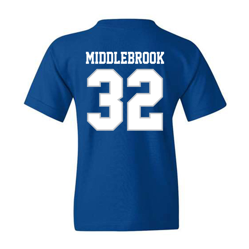 MTSU - NCAA Football : Jekail Middlebrook - Royal Classic Shersey Youth T-Shirt