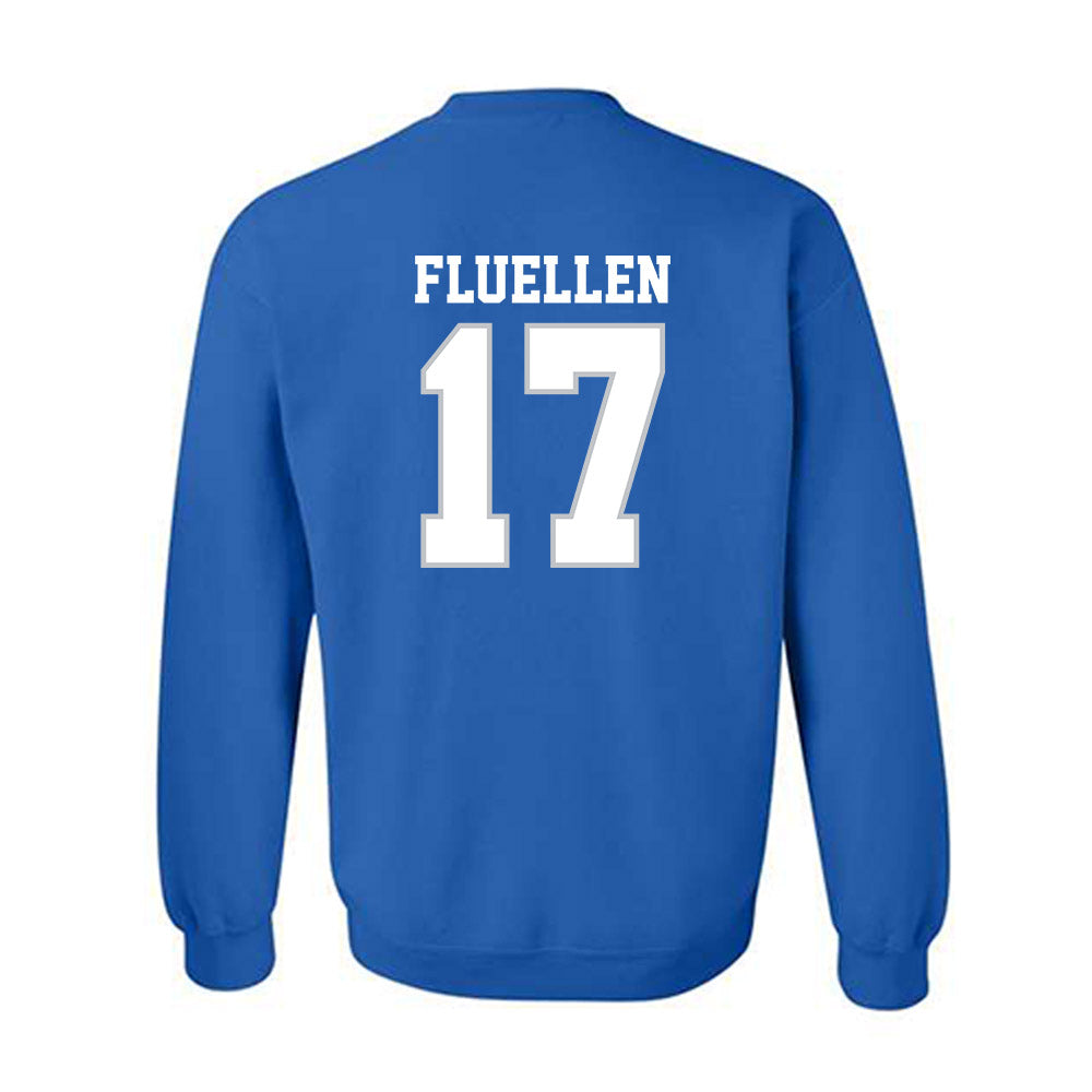 MTSU - NCAA Football : Tra Fluellen - Royal Classic Shersey Sweatshirt