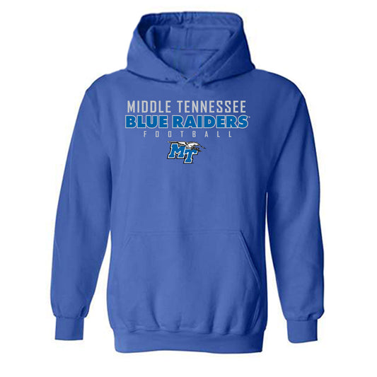 MTSU - NCAA Football : Jayce Gardner - Royal Classic Shersey Hooded Sweatshirt