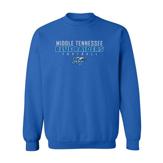 MTSU - NCAA Football : Kasey Bonds - Royal Classic Shersey Sweatshirt