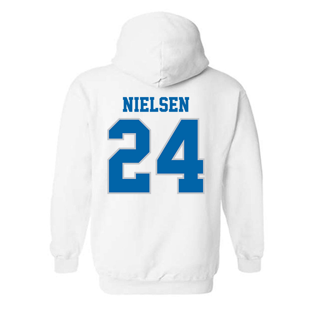 MTSU - NCAA Women's Soccer : Sascha Nielsen - White Sports Shersey Hooded Sweatshirt