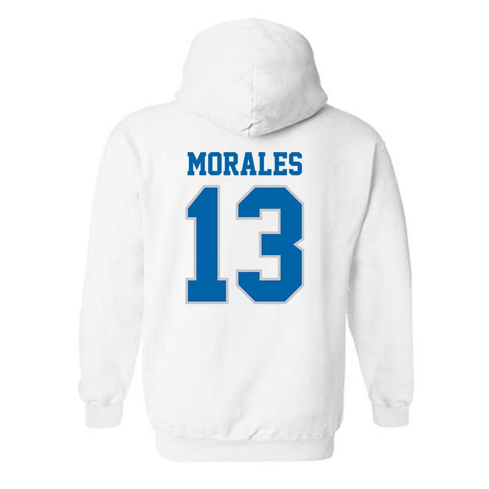 MTSU - NCAA Women's Soccer : Presley Morales - White Sports Shersey Hooded Sweatshirt