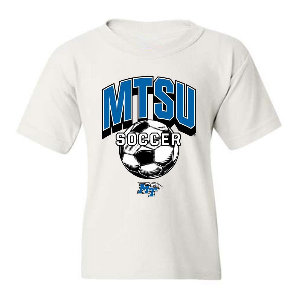 MTSU - NCAA Women's Soccer : Emily McGrain - White Sports Shersey Youth T-Shirt