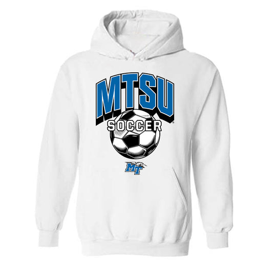 MTSU - NCAA Women's Soccer : Kadence Krempges - White Sports Shersey Hooded Sweatshirt