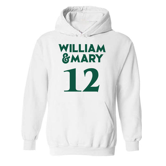 William & Mary - NCAA Women's Soccer : Gabriella Kurtas - Replica Shersey Hooded Sweatshirt