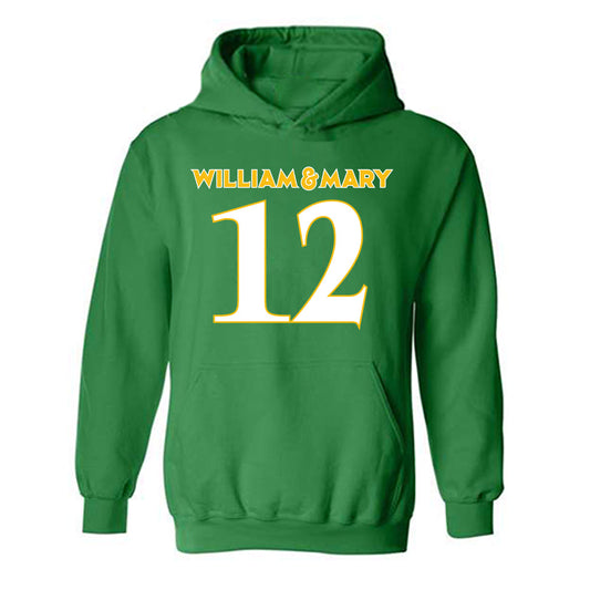 William & Mary - NCAA Football : Hollis Mathis - Replica Shersey Hooded Sweatshirt