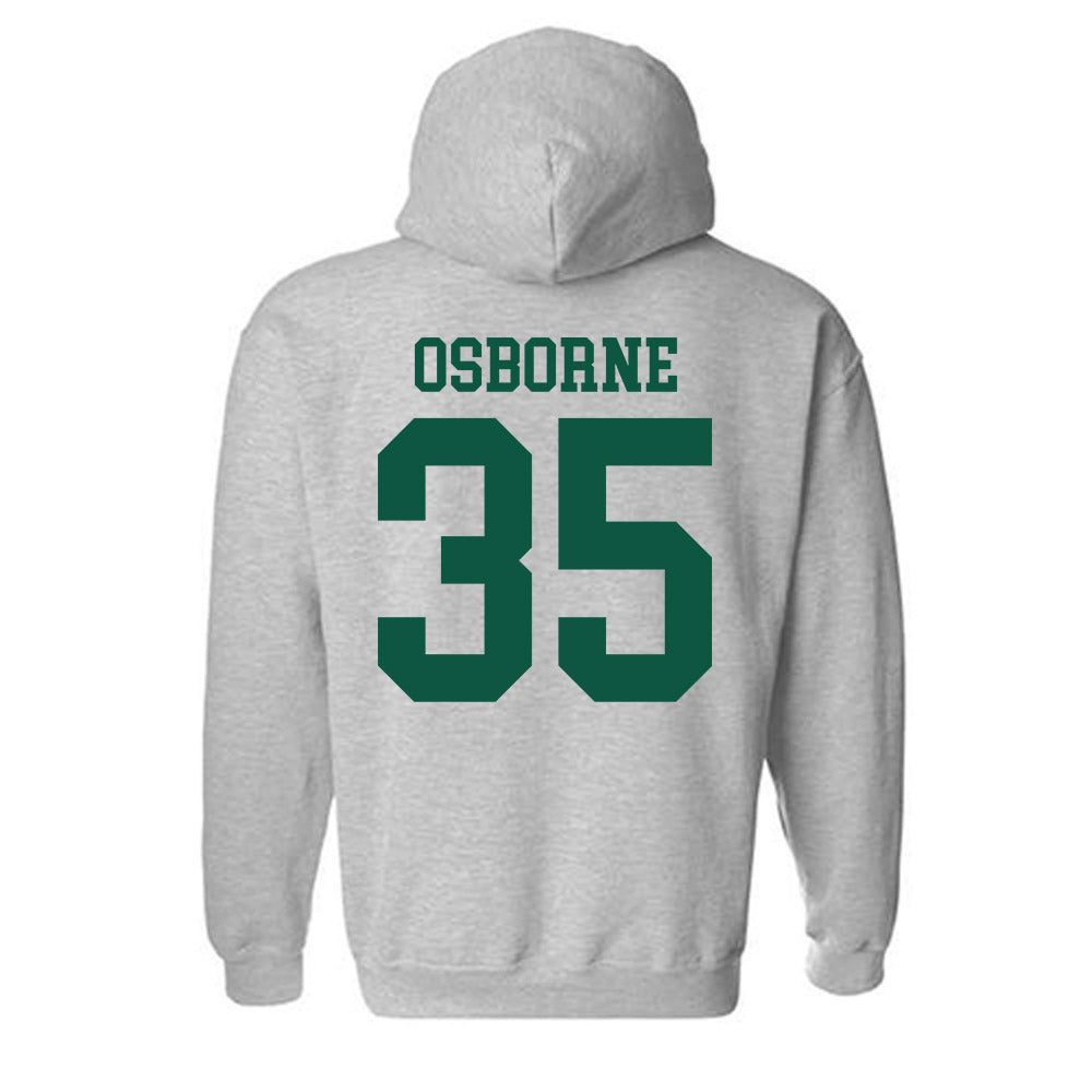 William & Mary - NCAA Football : Quinn Osborne - Grey Classic Hooded Sweatshirt