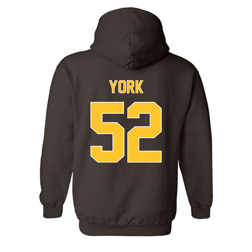 Wyoming - NCAA Football : Carson York - Classic Shersey Hooded Sweatshirt