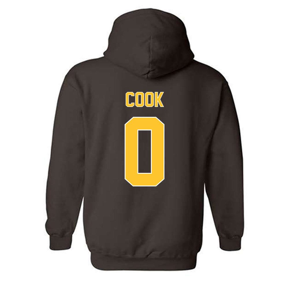 Wyoming - NCAA Men's Basketball : Nigle Cook - Hooded Sweatshirt Classic Shersey