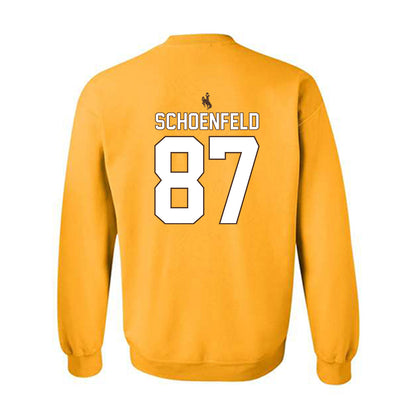Wyoming - NCAA Football : Isaac Schoenfeld - Gold Classic Shersey Sweatshirt