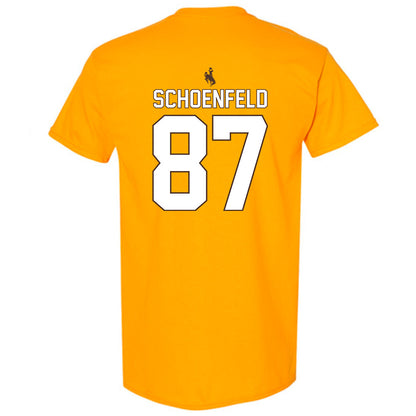 Wyoming - NCAA Football : Isaac Schoenfeld - Gold Classic Shersey Short Sleeve T-Shirt