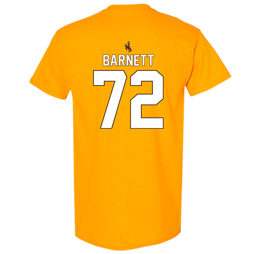 Wyoming - NCAA Football : Caden Barnett - Gold Classic Shersey Short Sleeve T-Shirt