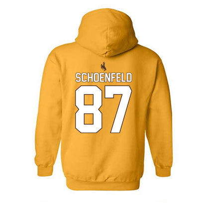 Wyoming - NCAA Football : Isaac Schoenfeld - Gold Classic Shersey Hooded Sweatshirt