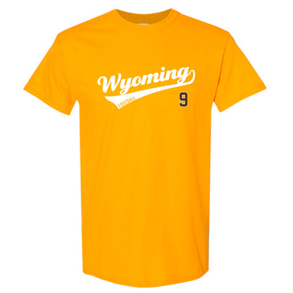 Wyoming - NCAA Football : Alex Brown - Gold Classic Shersey Short Sleeve T-Shirt