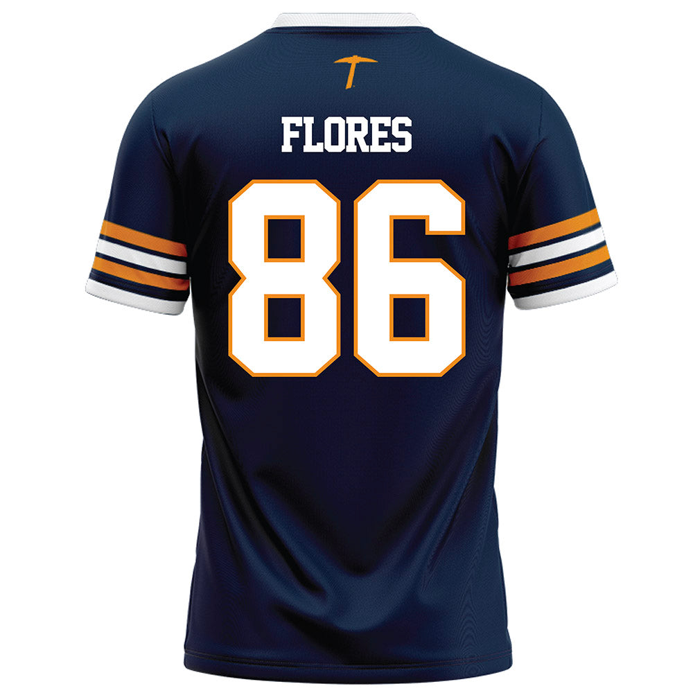UTEP - NCAA Football : Lucas Flores - Navy Jersey