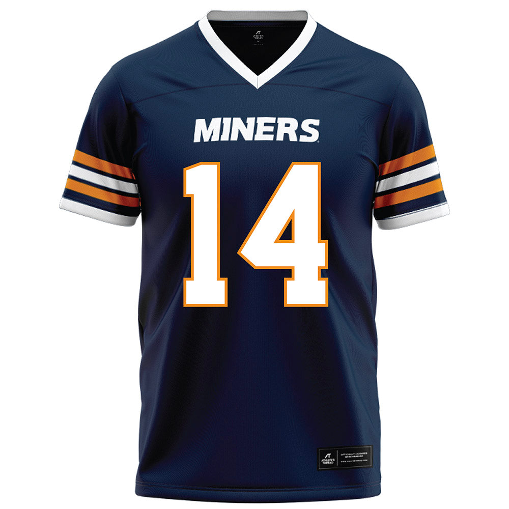 UTEP - NCAA Football : Zach Rodriguez - Navy Jersey