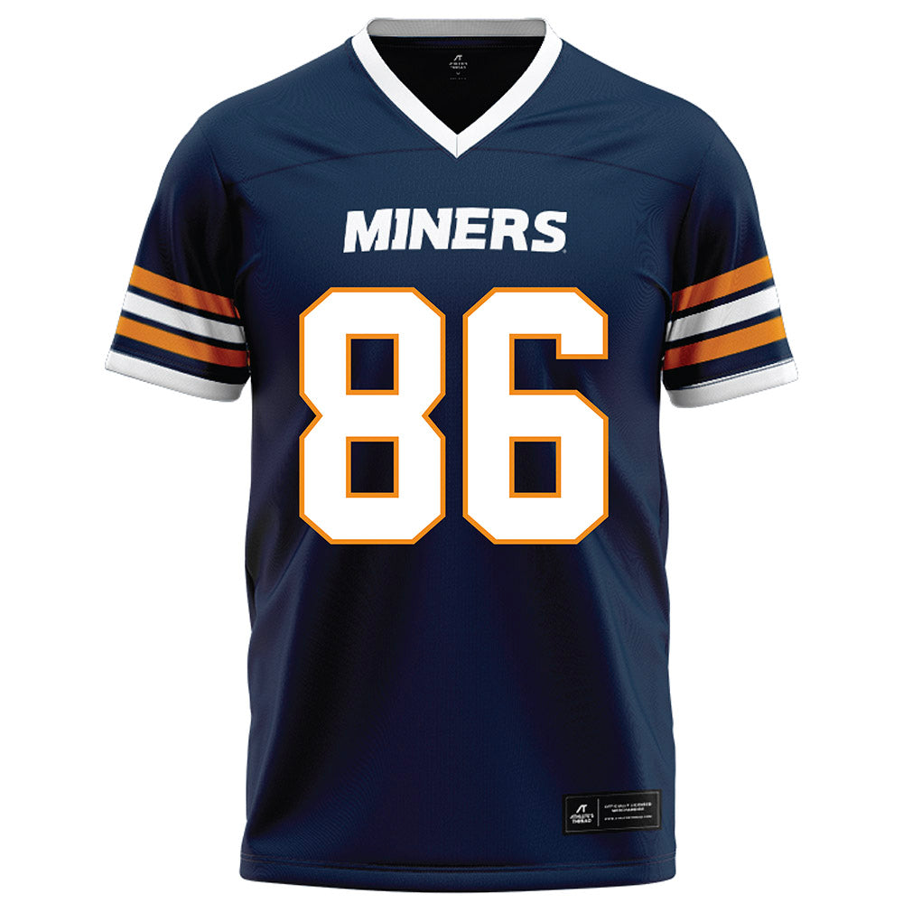 UTEP - NCAA Football : Lucas Flores - Navy Jersey