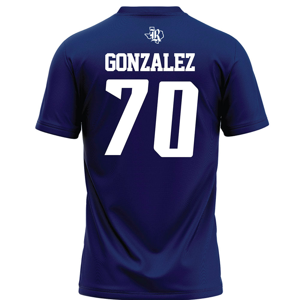 Rice - NCAA Football : Isaiah Gonzalez - Navy Blue AAC Jersey