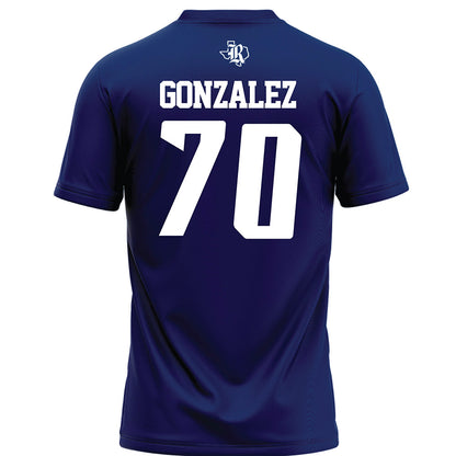 Rice - NCAA Football : Isaiah Gonzalez - Navy Blue AAC Jersey