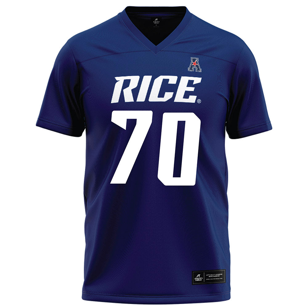 Rice - NCAA Football : Isaiah Gonzalez - Navy Blue AAC Jersey
