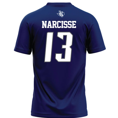 Rice - NCAA Football : Lamont Narcisse - Navy Blue Jersey