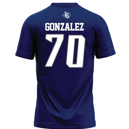 Rice - NCAA Football : Isaiah Gonzalez - Navy Blue Jersey