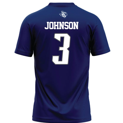 Rice - NCAA Football : JoVoni Johnson - Navy Blue Jersey