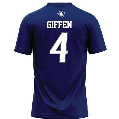Rice - NCAA Football : Colin Giffen - Navy Blue Jersey