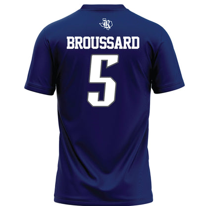 Rice - NCAA Football : Ari Broussard - Navy Blue Jersey