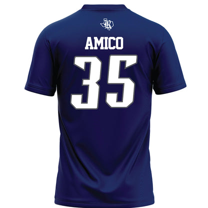 Rice - NCAA Football : Michael Amico - Navy Blue Jersey