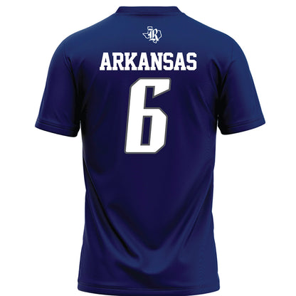 Rice - NCAA Football : DJ Arkansas - Navy Blue Jersey