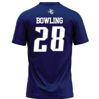 Rice - NCAA Football : Shepherd Bowling - Navy Blue Jersey