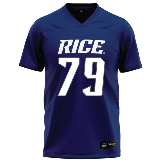 Rice - NCAA Football : Weston Kropp - Navy Blue Jersey