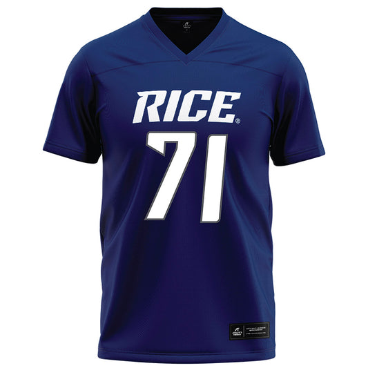 Rice - NCAA Football : Clay Servin - Navy Blue Jersey