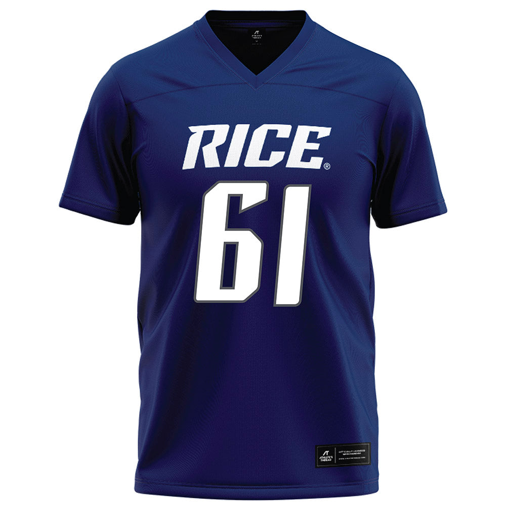 Rice - NCAA Football : Trace Norfleet - Navy Blue Jersey