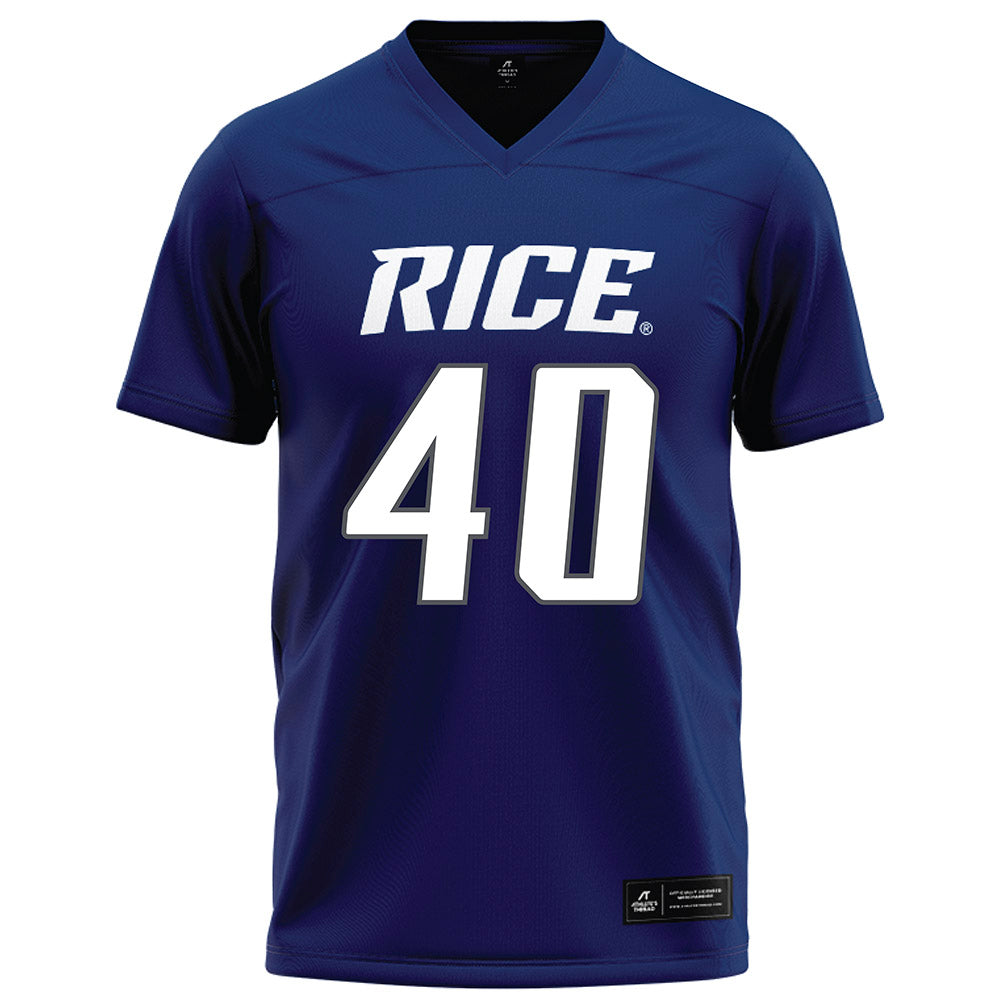 Rice - NCAA Football : Kenneth Seymour Jr - Navy Blue Jersey