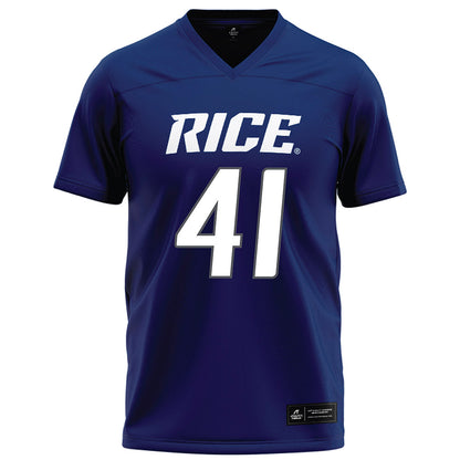Rice - NCAA Football : Plae Wyatt - Navy Blue Jersey