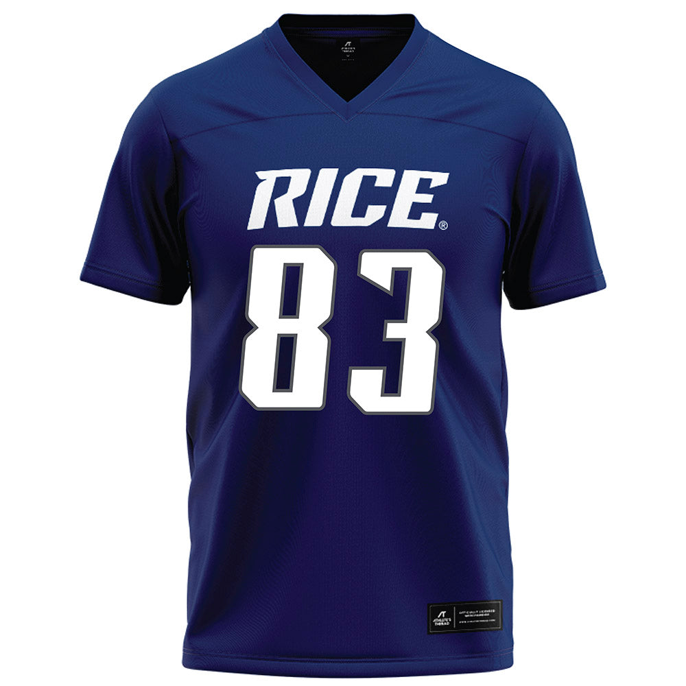 Rice - NCAA Football : Alexander Scherle - Navy Blue Jersey